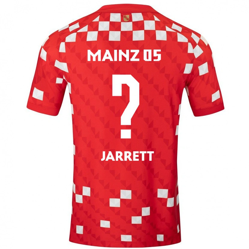 Danxen Dětské Tyrone Jarrett #0 Bílá Červená Domů Hráčské Dresy 2024/25 Dres