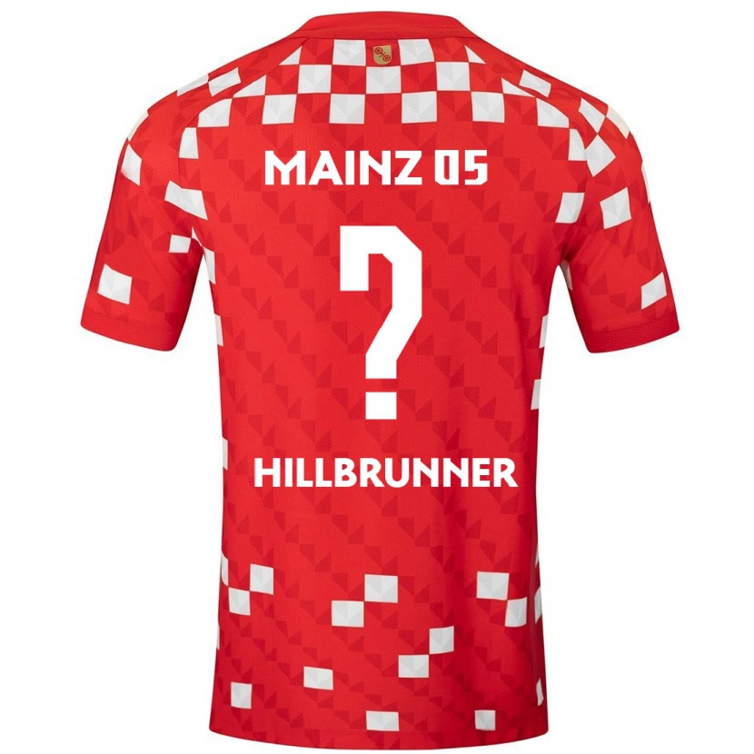 Danxen Dětské Fynn Hillbrunner #0 Bílá Červená Domů Hráčské Dresy 2024/25 Dres