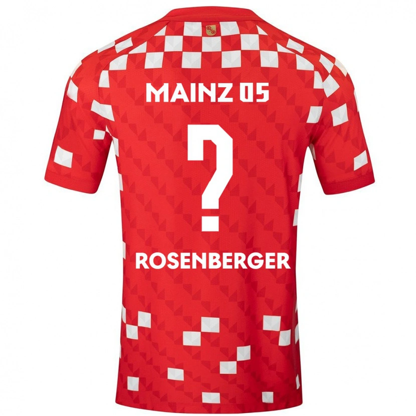 Danxen Dětské Chris Rosenberger #0 Bílá Červená Domů Hráčské Dresy 2024/25 Dres