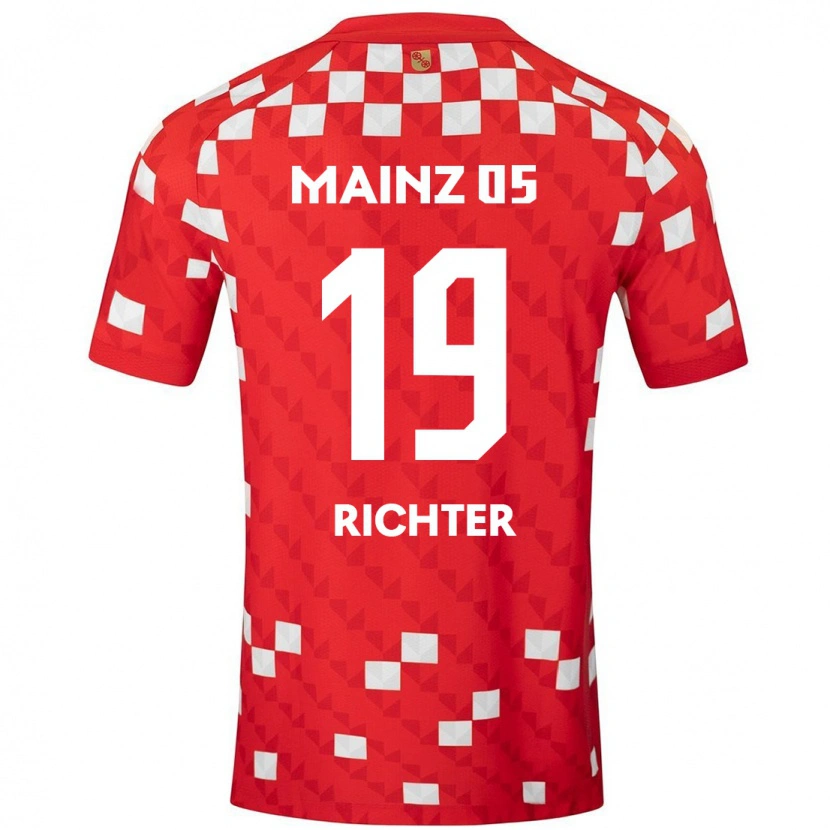 Danxen Dětské Marc Richter #19 Bílá Červená Domů Hráčské Dresy 2024/25 Dres