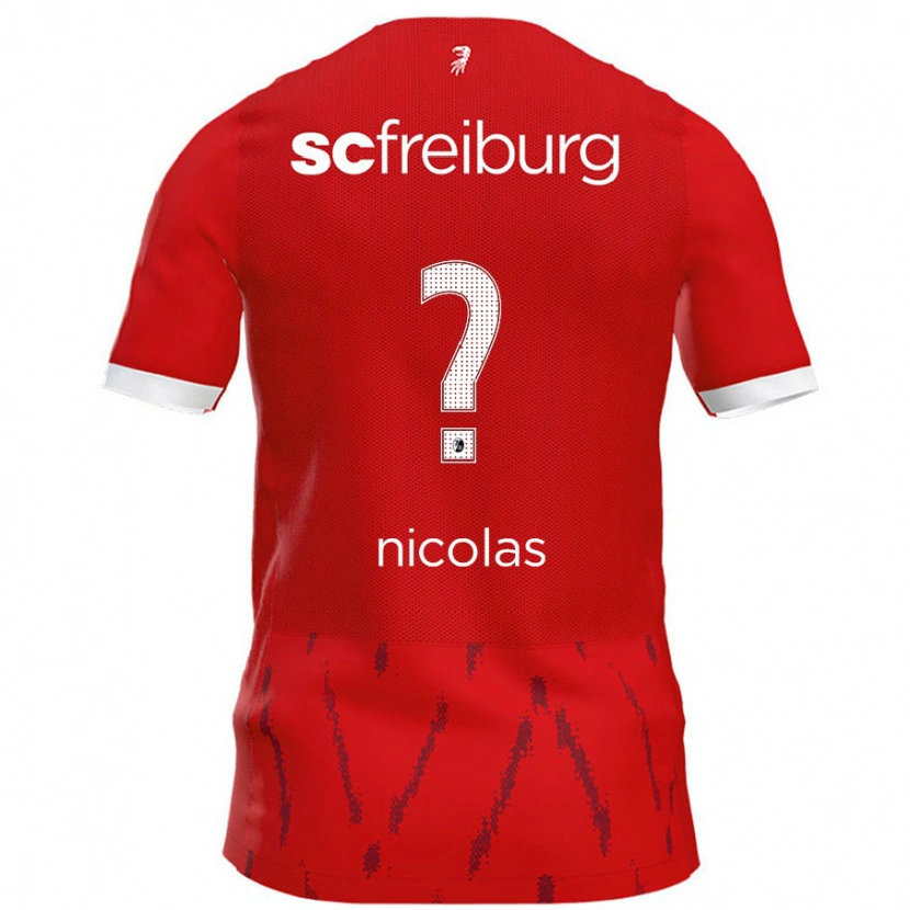 Danxen Dětské Nicolas Schnerring #0 Červený Domů Hráčské Dresy 2024/25 Dres