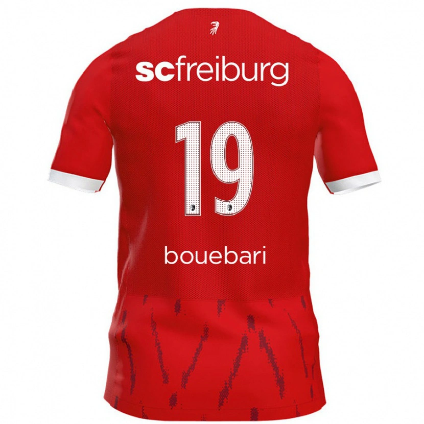 Danxen Dětské Franci Bouebari #19 Červený Domů Hráčské Dresy 2024/25 Dres