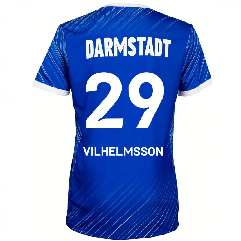 Danxen Dětské Oscar Vilhelmsson #29 Modrá Bílá Domů Hráčské Dresy 2024/25 Dres