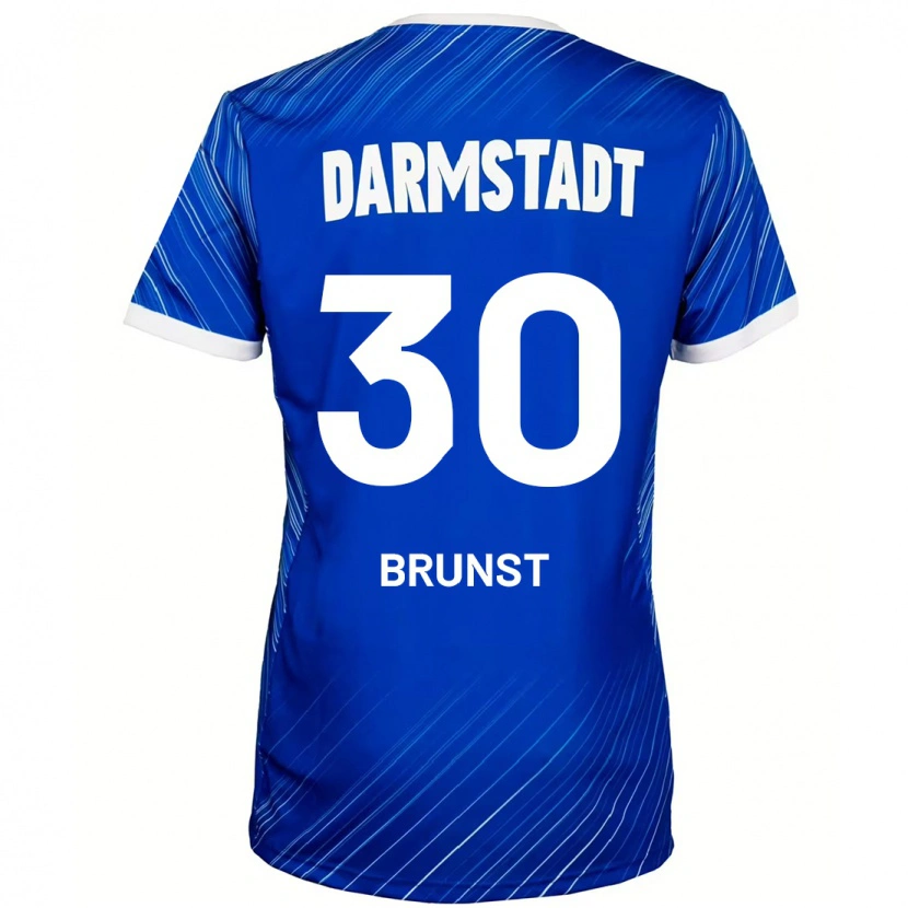 Danxen Dětské Alexander Brunst #30 Modrá Bílá Domů Hráčské Dresy 2024/25 Dres