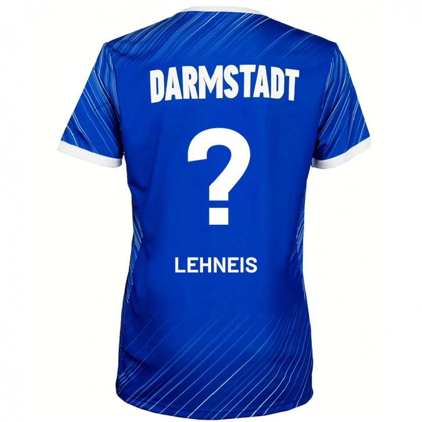 Danxen Dětské Daniel Lehneis #0 Modrá Bílá Domů Hráčské Dresy 2024/25 Dres