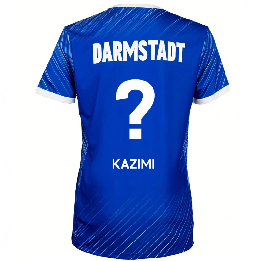 Danxen Dětské Yasin Kazimi #0 Modrá Bílá Domů Hráčské Dresy 2024/25 Dres