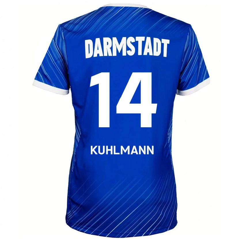 Danxen Dětské Marcel Kuhlmann #14 Modrá Bílá Domů Hráčské Dresy 2024/25 Dres