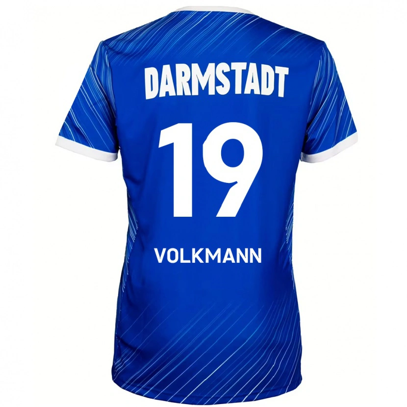 Danxen Dětské Japhet Volkmann #19 Modrá Bílá Domů Hráčské Dresy 2024/25 Dres