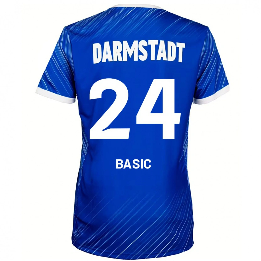 Danxen Dětské Benjamin Basic #24 Modrá Bílá Domů Hráčské Dresy 2024/25 Dres