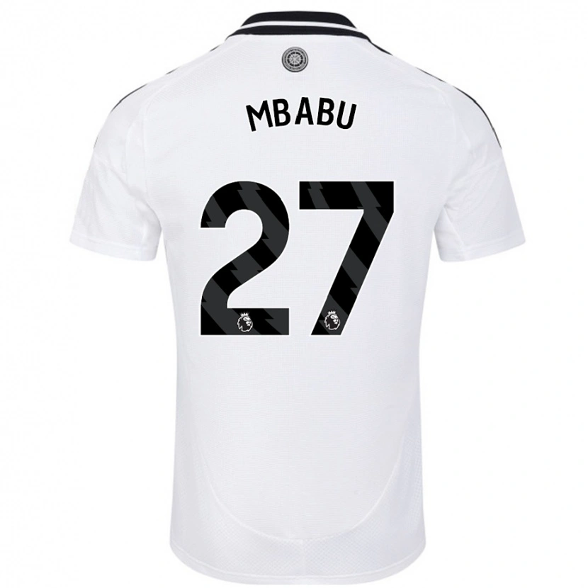 Danxen Dětské Kevin Mbabu #27 Bílý Domů Hráčské Dresy 2024/25 Dres