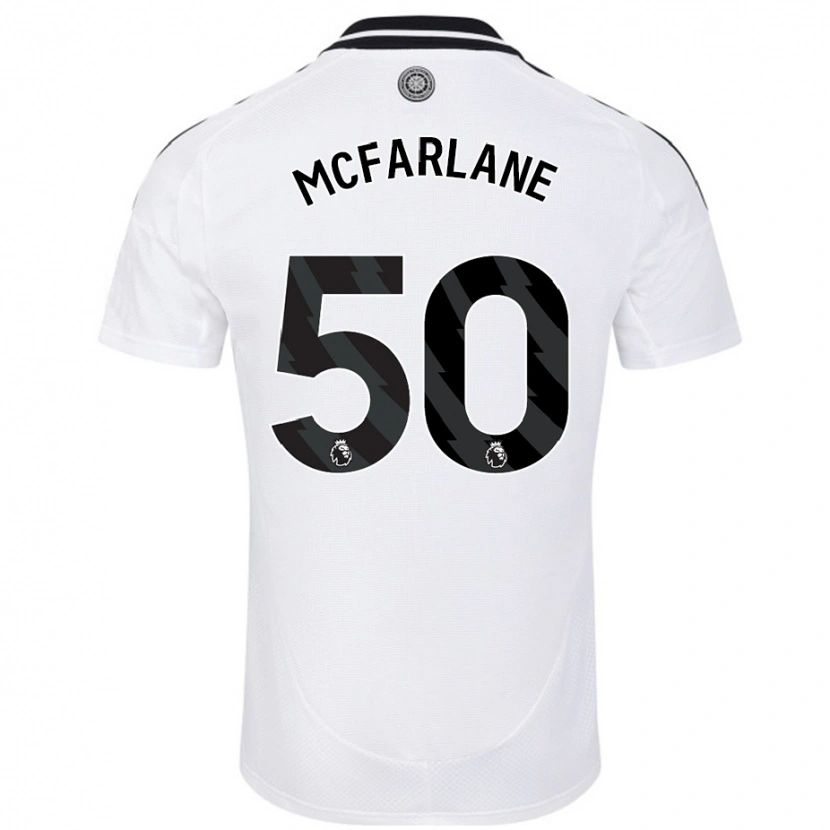 Danxen Dětské Callum Mcfarlane #50 Bílý Domů Hráčské Dresy 2024/25 Dres