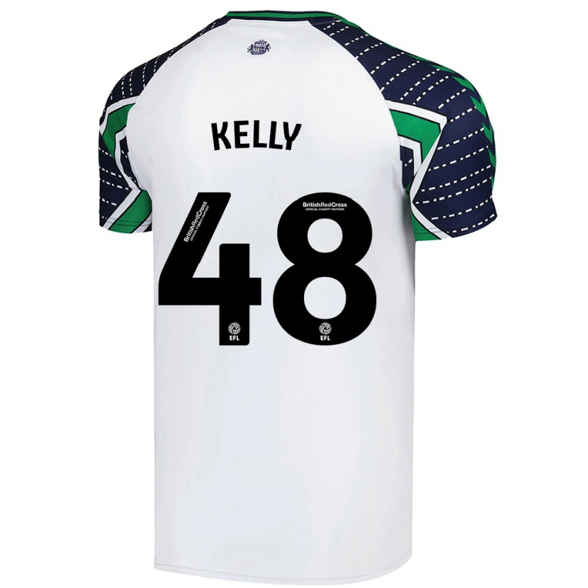 Danxen Dětské Caden Kelly #48 Bílý Daleko Hráčské Dresy 2024/25 Dres