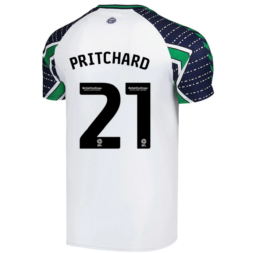 Danxen Dětské Alex Pritchard #21 Bílý Daleko Hráčské Dresy 2024/25 Dres