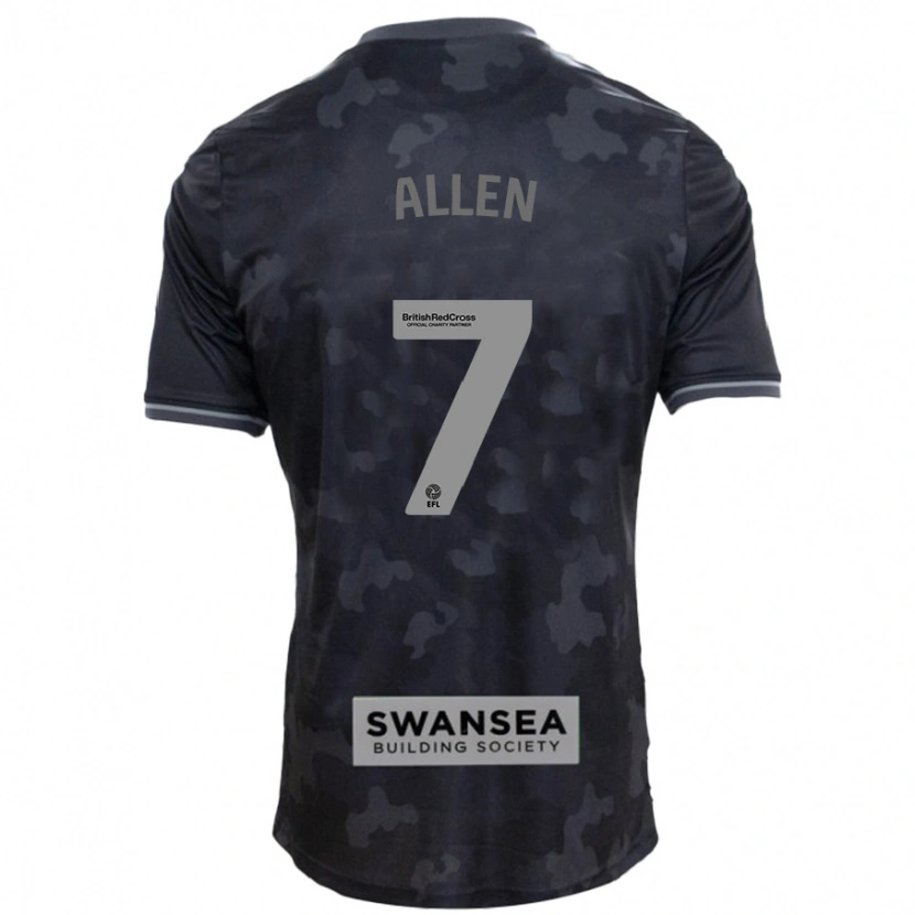 Danxen Dětské Joe Allen #7 Černý Daleko Hráčské Dresy 2024/25 Dres