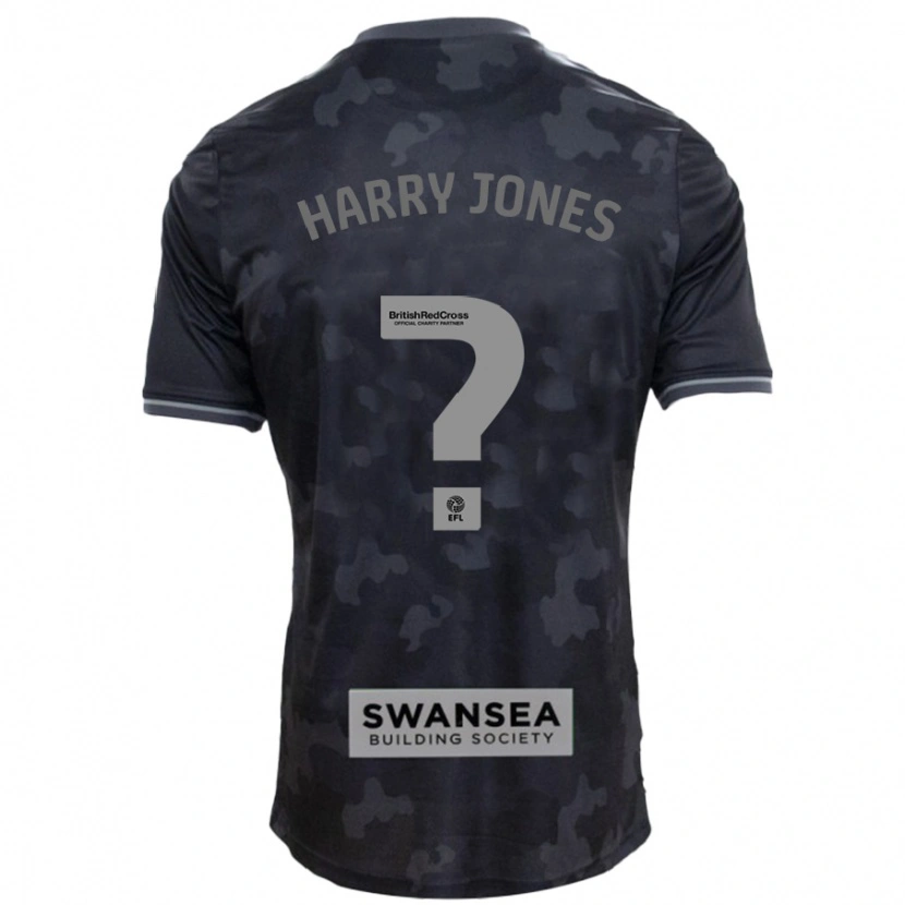 Danxen Dětské Harry Jones #0 Černý Daleko Hráčské Dresy 2024/25 Dres