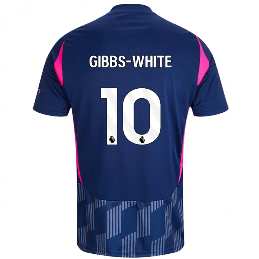 Danxen Dětské Morgan Gibbs-White #10 Královsky Modrá Růžová Daleko Hráčské Dresy 2024/25 Dres