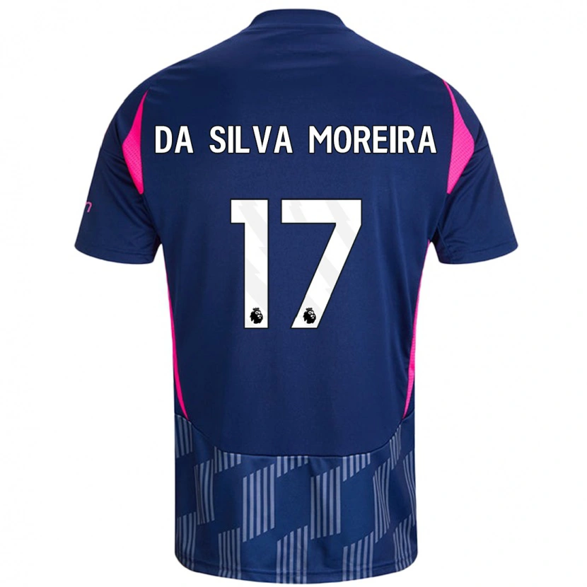 Danxen Dětské Eric Da Silva Moreira #17 Královsky Modrá Růžová Daleko Hráčské Dresy 2024/25 Dres