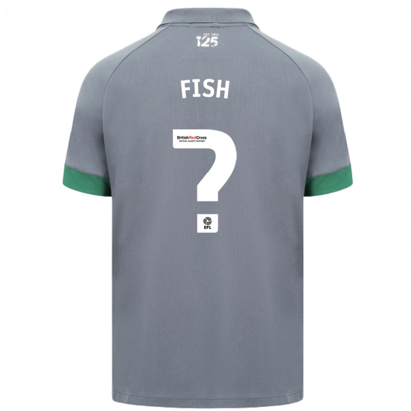 Danxen Dětské Will Fish #0 Tmavě Šedá Daleko Hráčské Dresy 2024/25 Dres