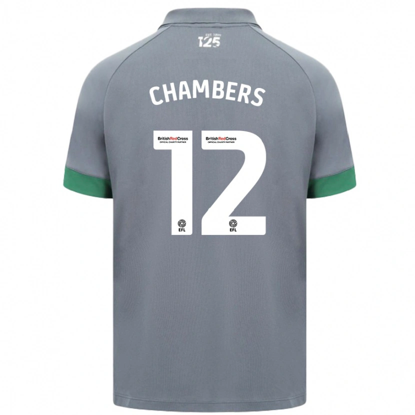 Danxen Dětské Calum Chambers #12 Tmavě Šedá Daleko Hráčské Dresy 2024/25 Dres