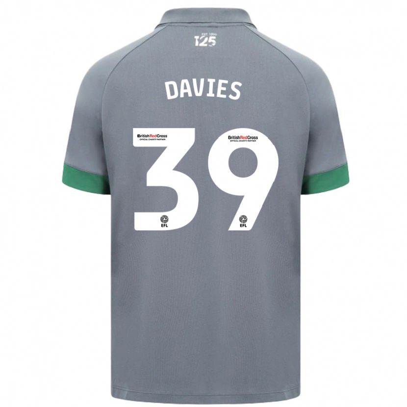 Danxen Dětské Isaak Davies #39 Tmavě Šedá Daleko Hráčské Dresy 2024/25 Dres