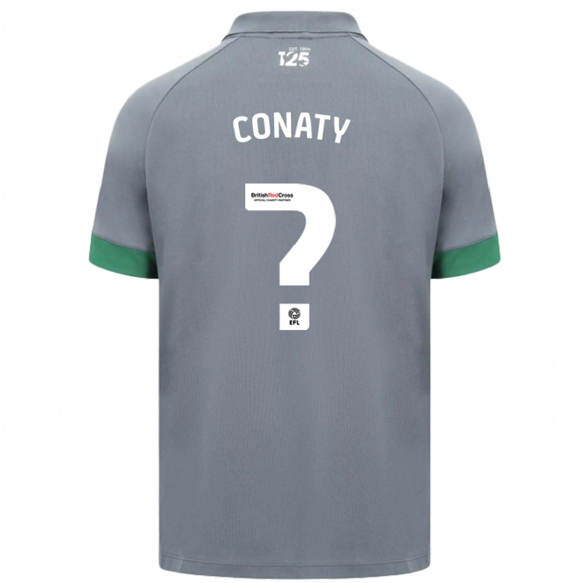 Danxen Dětské Keano Conaty #0 Tmavě Šedá Daleko Hráčské Dresy 2024/25 Dres