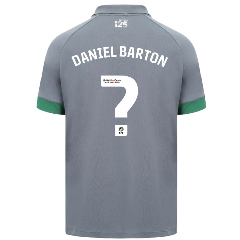 Danxen Dětské Daniel Barton #0 Tmavě Šedá Daleko Hráčské Dresy 2024/25 Dres