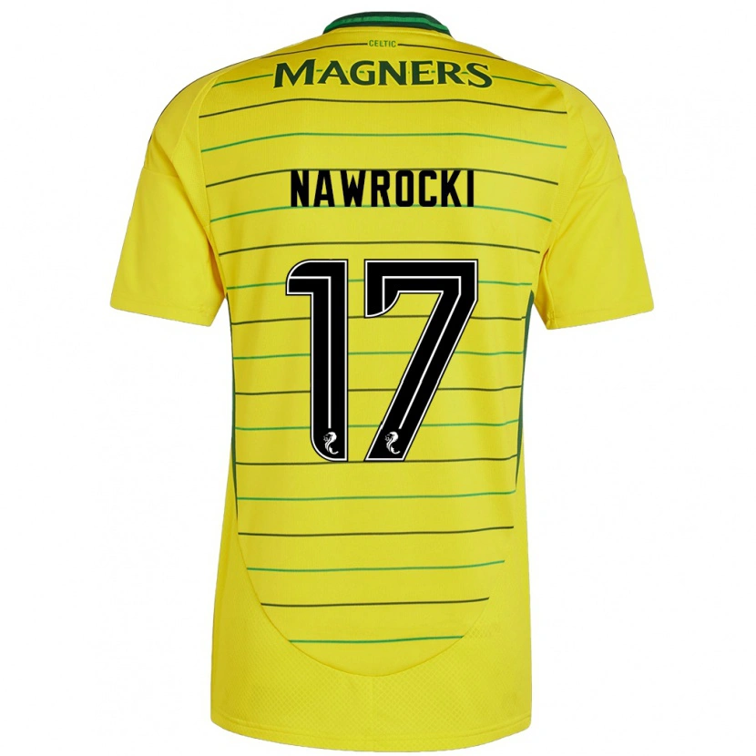 Danxen Dětské Maik Nawrocki #17 Žluť Daleko Hráčské Dresy 2024/25 Dres