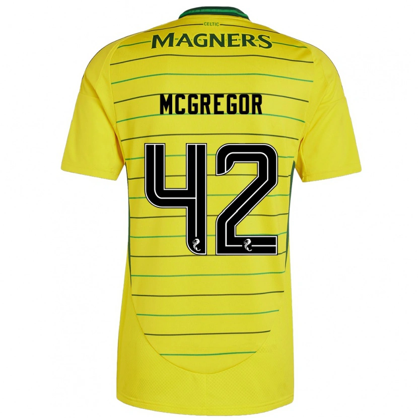 Danxen Dětské Callum Mcgregor #42 Žluť Daleko Hráčské Dresy 2024/25 Dres