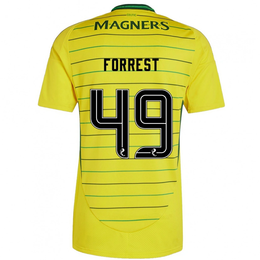 Danxen Dětské James Forrest #49 Žluť Daleko Hráčské Dresy 2024/25 Dres