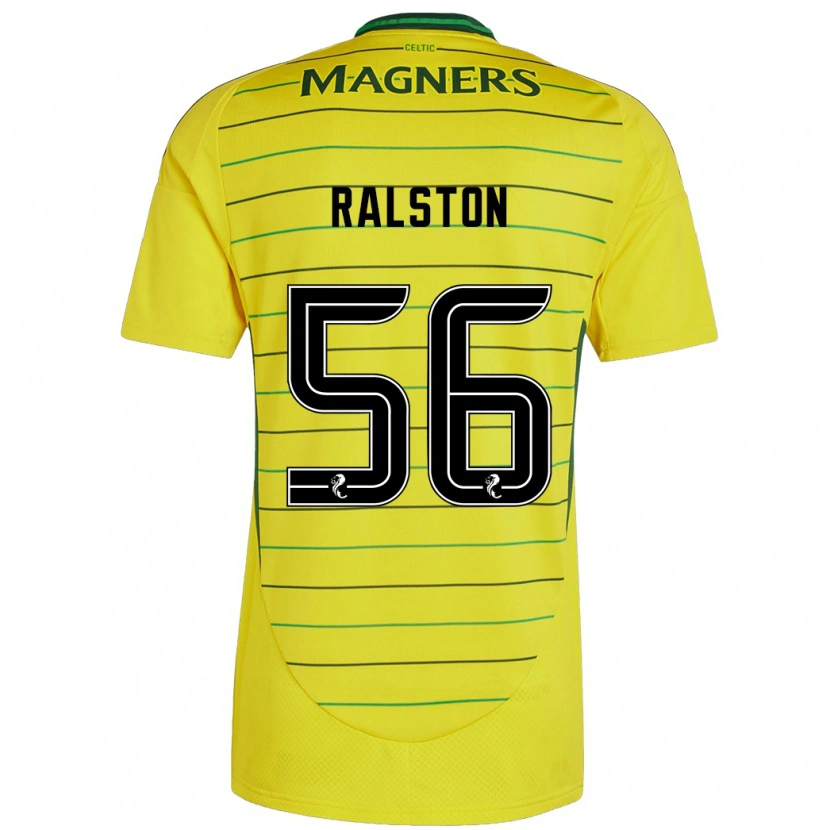 Danxen Dětské Anthony Ralston #56 Žluť Daleko Hráčské Dresy 2024/25 Dres