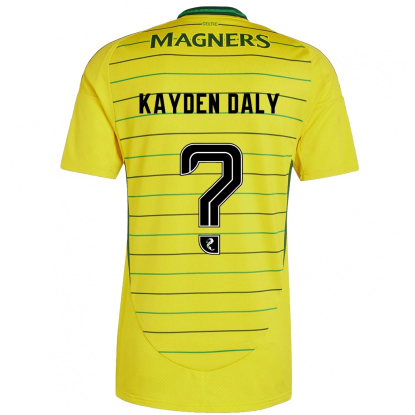 Danxen Dětské Kayden Daly #0 Žluť Daleko Hráčské Dresy 2024/25 Dres