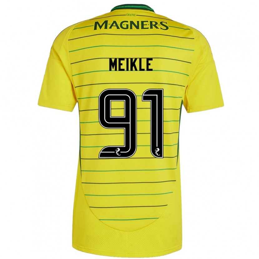 Danxen Dětské Jamie Meikle #91 Žluť Daleko Hráčské Dresy 2024/25 Dres