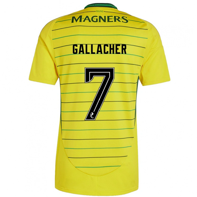 Danxen Dětské Amy Gallacher #7 Žluť Daleko Hráčské Dresy 2024/25 Dres