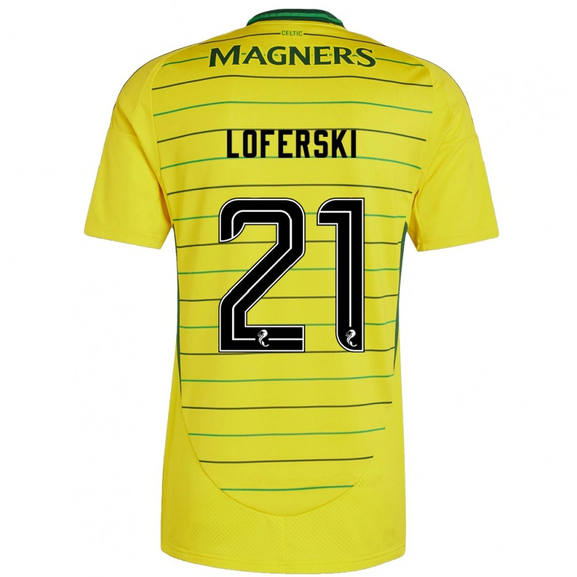 Danxen Dětské Kit Loferski #21 Žluť Daleko Hráčské Dresy 2024/25 Dres