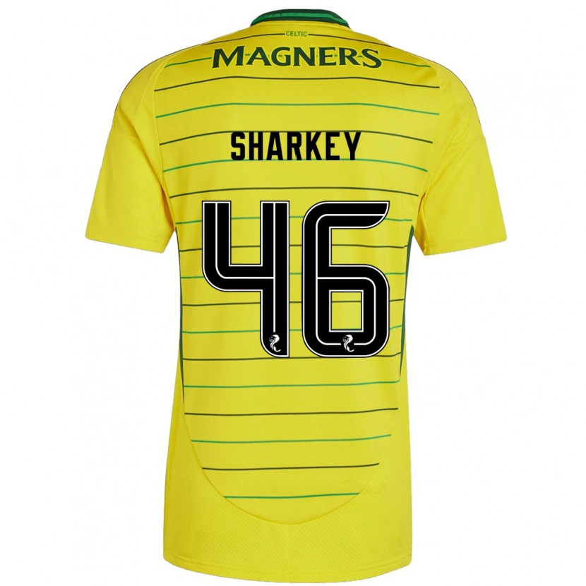 Danxen Dětské Amy Sharkey #46 Žluť Daleko Hráčské Dresy 2024/25 Dres