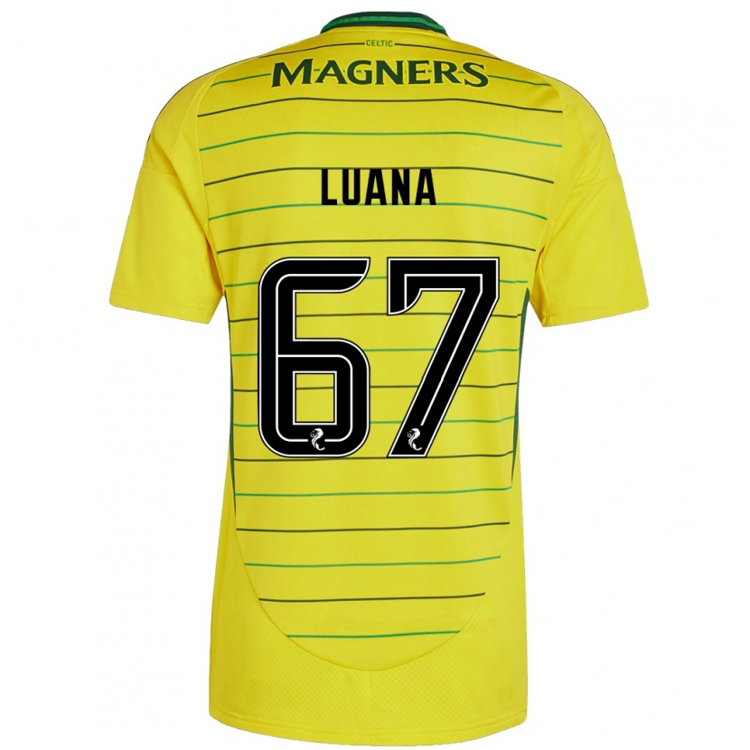 Danxen Dětské Luana Muñoz #67 Žluť Daleko Hráčské Dresy 2024/25 Dres