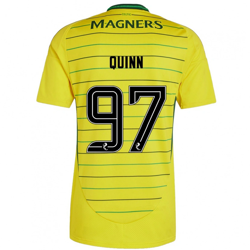 Danxen Dětské Ben Quinn #97 Žluť Daleko Hráčské Dresy 2024/25 Dres