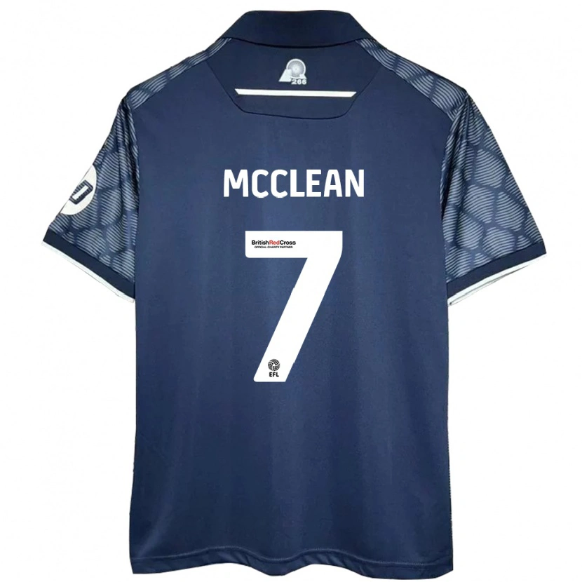 Danxen Dětské James Mcclean #7 Černý Daleko Hráčské Dresy 2024/25 Dres