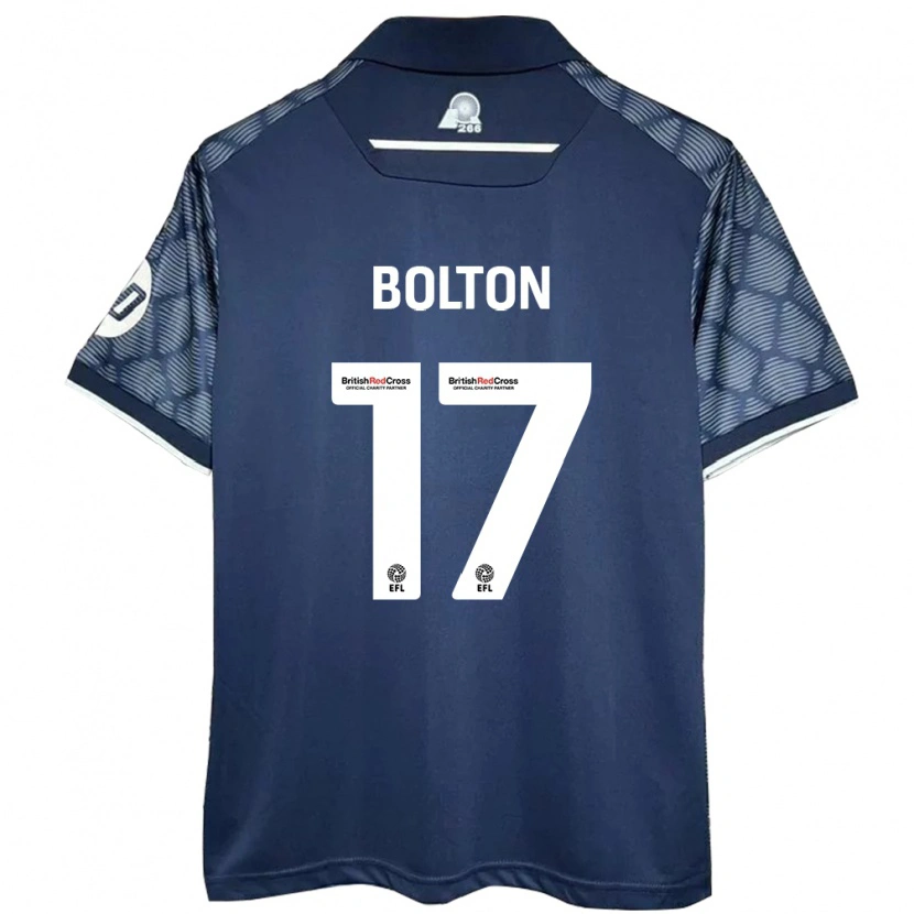 Danxen Dětské Luke Bolton #17 Černý Daleko Hráčské Dresy 2024/25 Dres