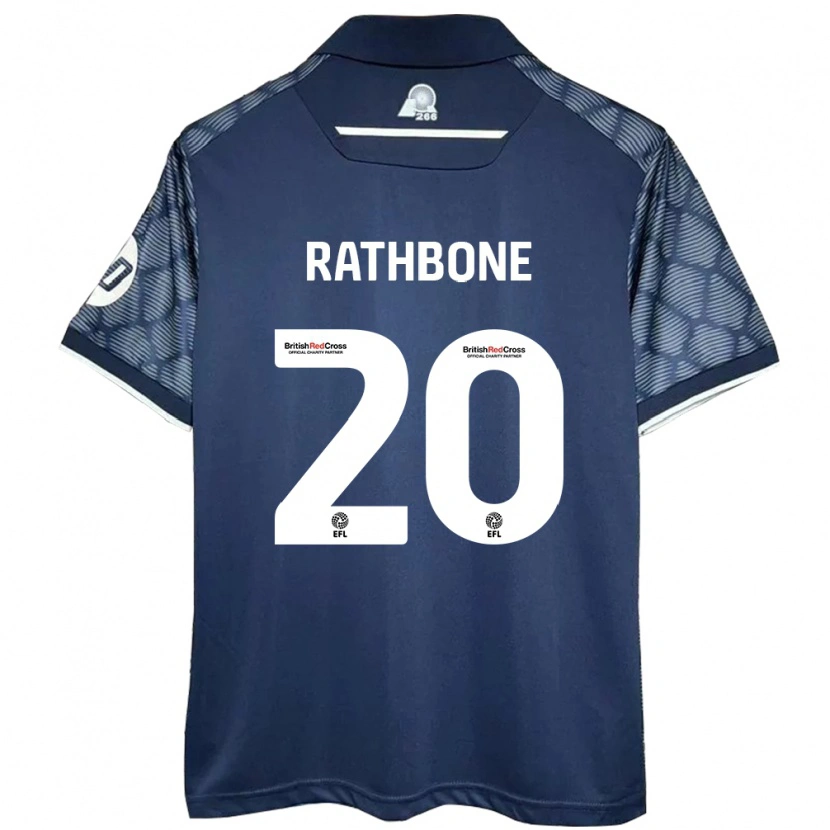 Danxen Dětské Ollie Rathbone #20 Černý Daleko Hráčské Dresy 2024/25 Dres