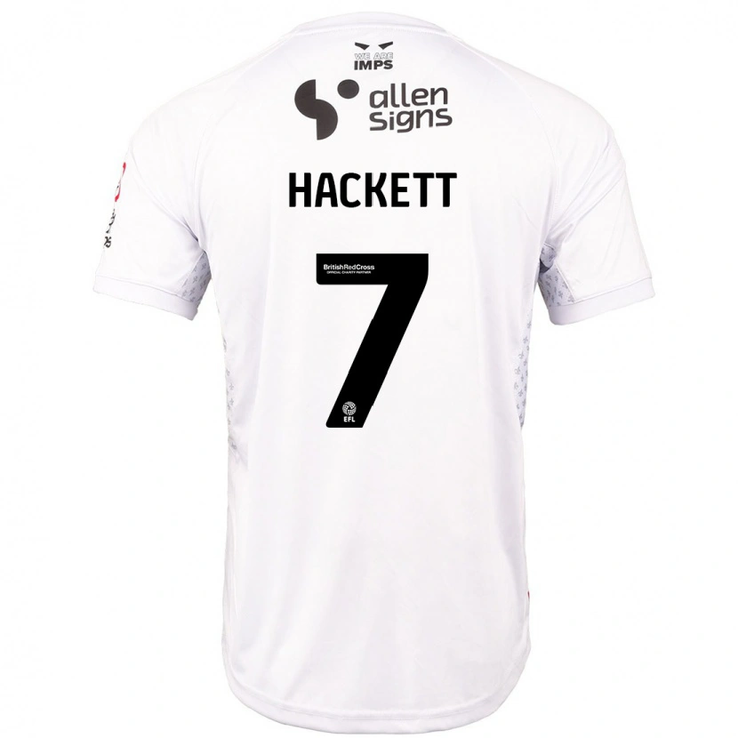 Danxen Dětské Reeco Hackett #7 Červená Bílá Daleko Hráčské Dresy 2024/25 Dres