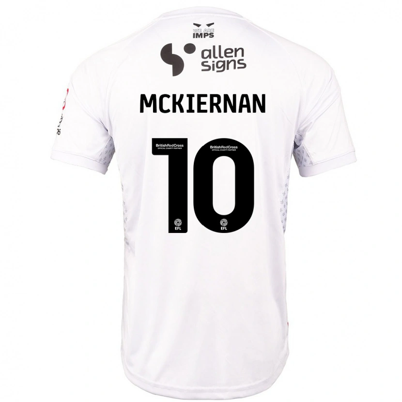 Danxen Dětské Jj Mckiernan #10 Červená Bílá Daleko Hráčské Dresy 2024/25 Dres