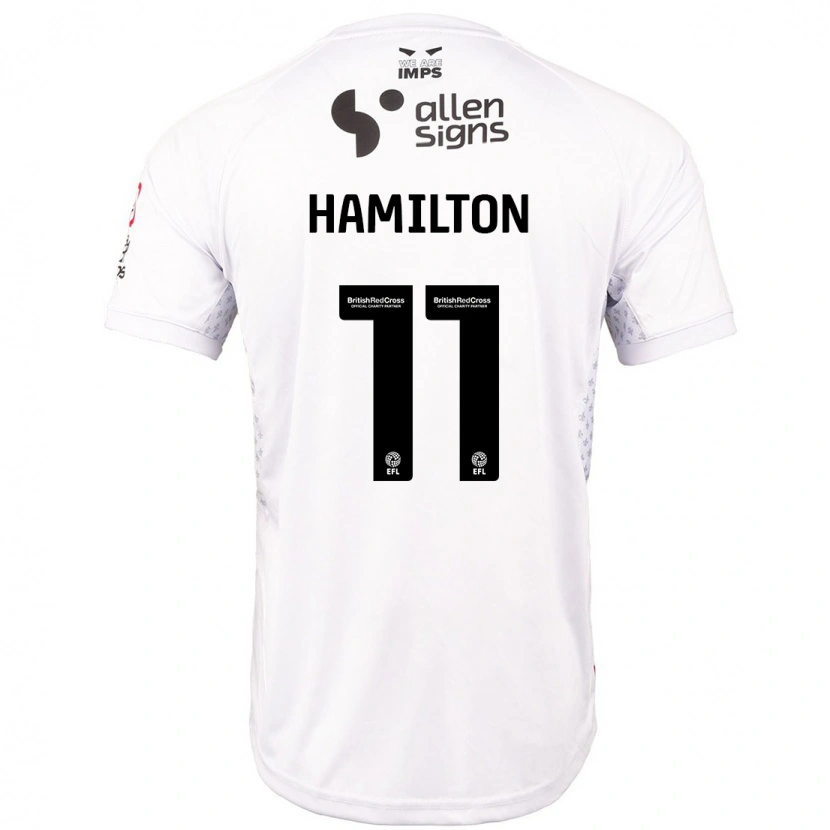 Danxen Dětské Ethan Hamilton #11 Červená Bílá Daleko Hráčské Dresy 2024/25 Dres