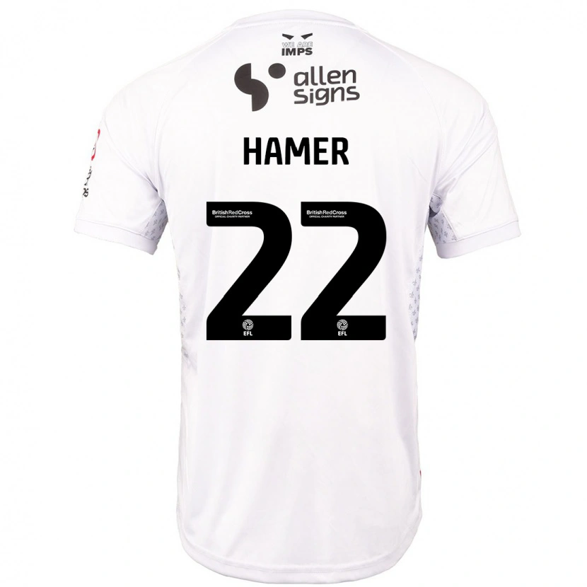 Danxen Dětské Tom Hamer #22 Červená Bílá Daleko Hráčské Dresy 2024/25 Dres