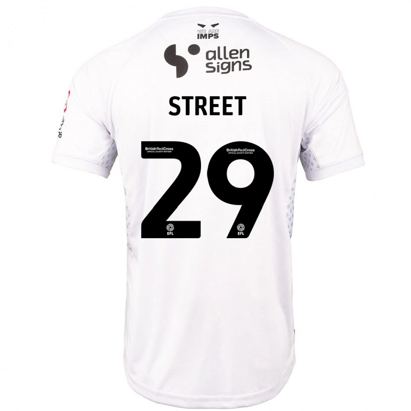 Danxen Dětské Robert Street #29 Červená Bílá Daleko Hráčské Dresy 2024/25 Dres