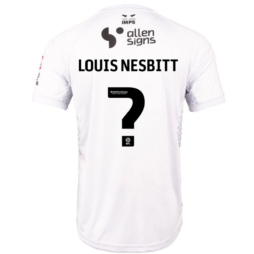 Danxen Dětské Louis Nesbitt #0 Červená Bílá Daleko Hráčské Dresy 2024/25 Dres