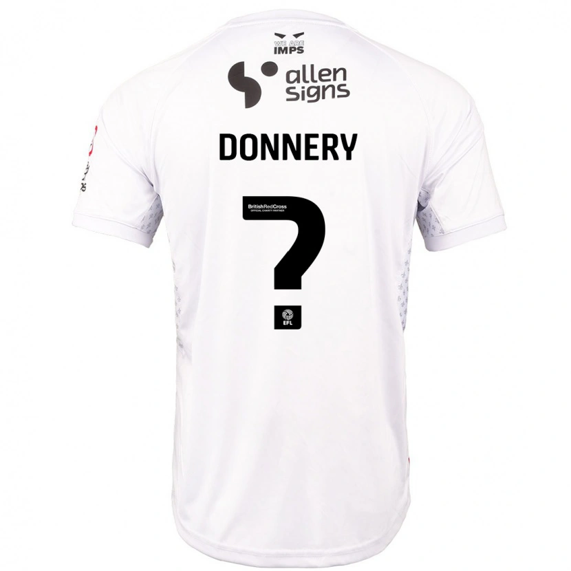 Danxen Dětské Julian Donnery #0 Červená Bílá Daleko Hráčské Dresy 2024/25 Dres