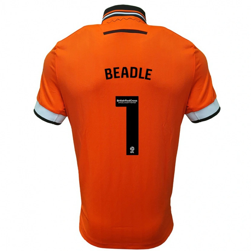 Danxen Dětské James Beadle #1 Oranžová Bílá Daleko Hráčské Dresy 2024/25 Dres