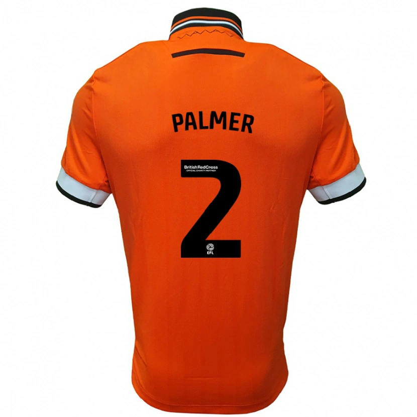 Danxen Dětské Liam Palmer #2 Oranžová Bílá Daleko Hráčské Dresy 2024/25 Dres