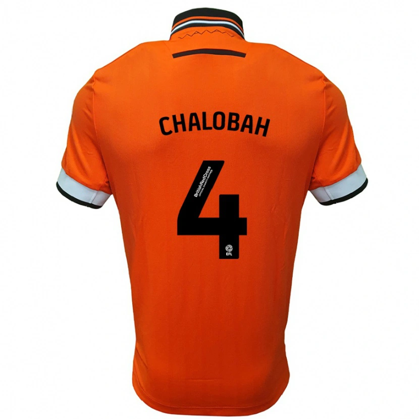 Danxen Dětské Nathaniel Chalobah #4 Oranžová Bílá Daleko Hráčské Dresy 2024/25 Dres